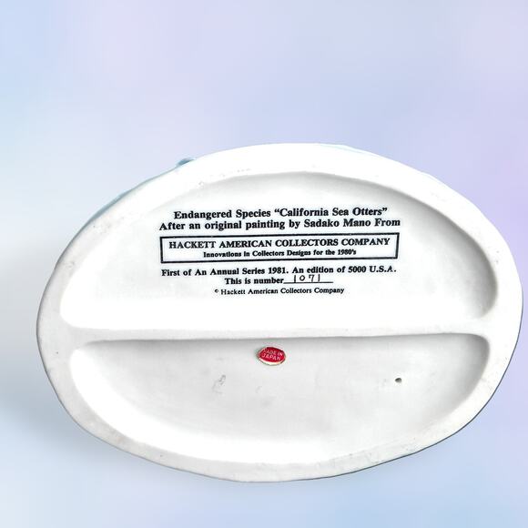 Endagered Species "California Sea Otter" by Sadako Mano #1071 / 5000 - 1981 - Picture 8 of 9